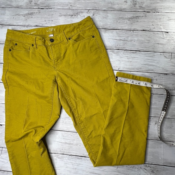 Loft modern skinny cords  in lime green 4 - Picture 4 of 11
